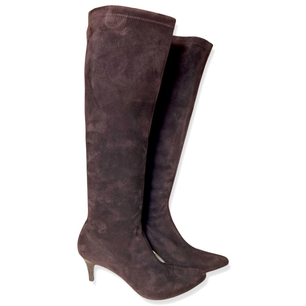 Delman Brown Heeled Boots